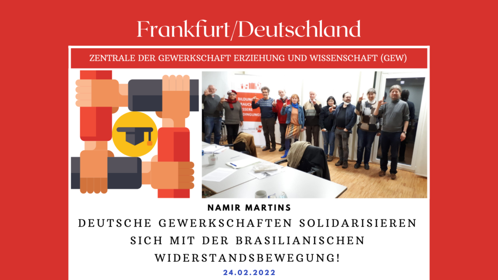 Deutsche Gewerkschaften solidarisieren sich mit der brasilianischen Widerstandsbewegung!